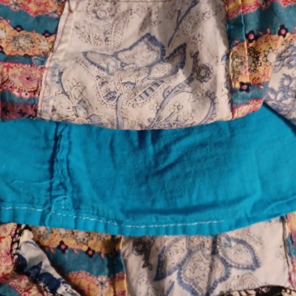 Shoreline Multicolor Patchwork Skirt - image 5